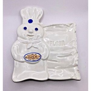 Pillsbury Doughboy Flour Spoon Rest 1997 Used